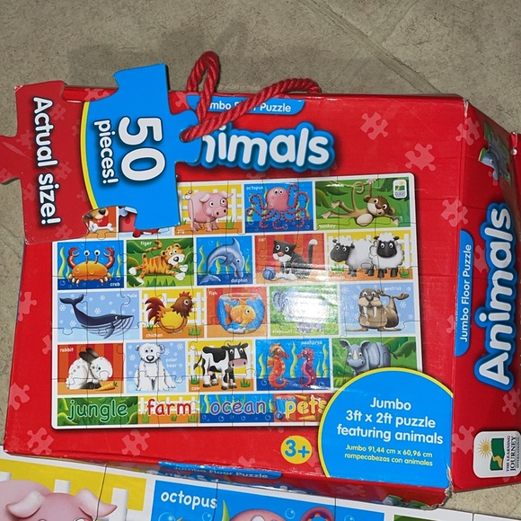 •THE LEARNING JOURNEY•50-JUMBO FLOOR PIECE ANIMAL PUZZLE - Picture 5 of 11